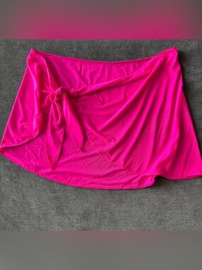 Good American Hot Pink Swim Sarong Cover-Up size 5-8 (3x/4x)